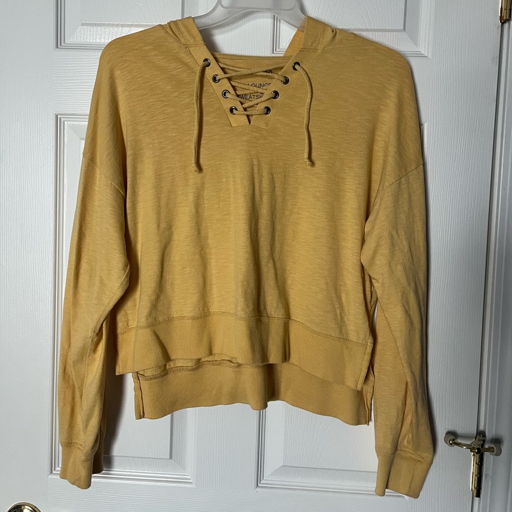 Cute Light Yellow Long Sleeve Top